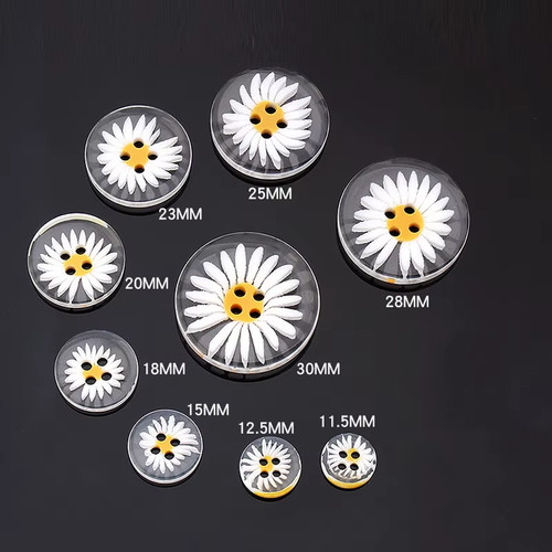 Daisy flower buttons - daisy,