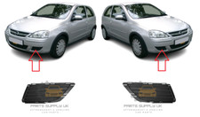NEW FOR OPEL VAUXHALL CORSA C 2003-2006 FRONT BUMPER FOG LIGHT LAMP COVER PAIR