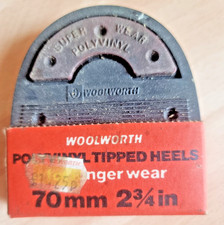 Polyvinyl Heel Rubber Tip For Mens Shoe Repairs with tacks Fast Shipping 70mm 