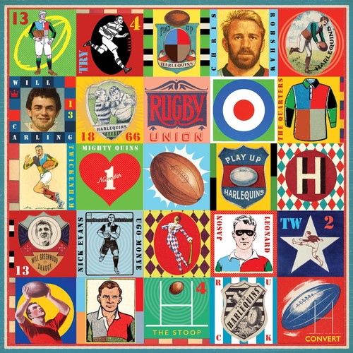 Harlequins rugby pop - harlequins, art