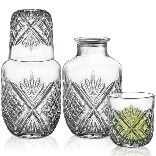 Pieces bedside carafe and - pieces,