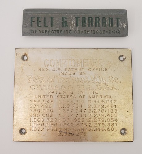 Felt tarrant comptometer - felt,