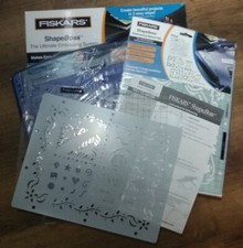 Fiskars ShapeBoss Full Size 5600 With Box + Extra Floral Embossing Stencil