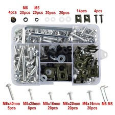 Silver Fairing Bolts Screw Kit