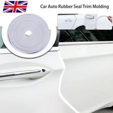 White 5M PVC Car Body Door Edge Protector Strip Guard Moulding Trim Bumper Decor