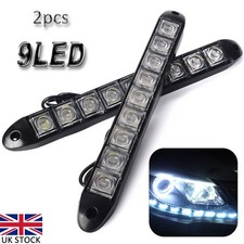 2Pcs 9 LED Car Daytime Running