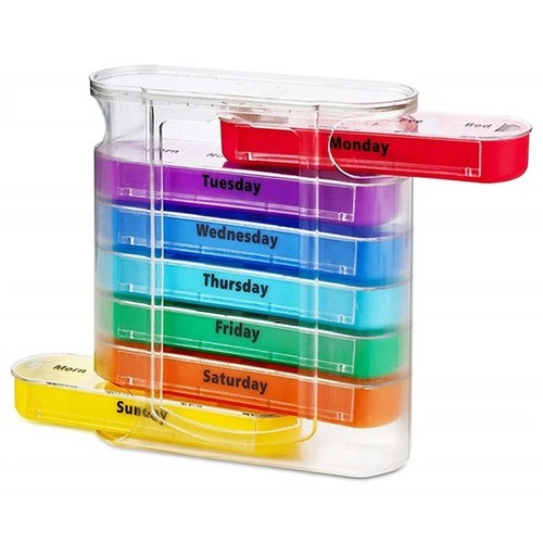 Weekly day pill box 28 - 7,