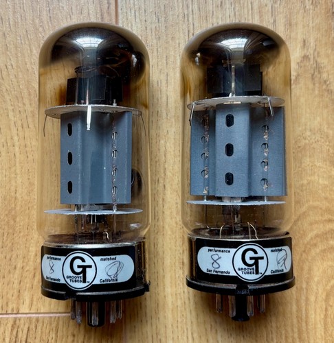Matched pair kt88 6550 - 6550, groove