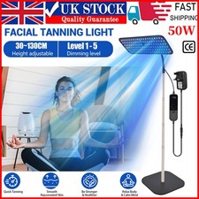 50W Facial Tanning Light Full Blue Sun Solarium Lamp Face Body Tanner For Home