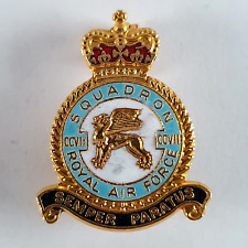 RAF Royal Air Force CCVII Squadron Enamel Pin Badge - QC British Military