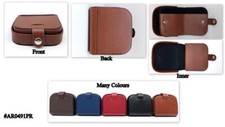 Mens Ladies High Quality Real Leather Coin Pouch Tray Wallet Notes Purse Change 