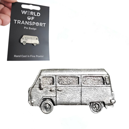 Camper van pin badge pewter - van,