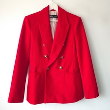 Zara Red Textured Double