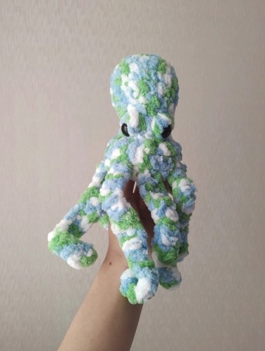 Plush octopus soft - toy,, sea