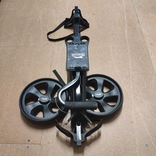 Slazenger Golf Cart Kart Trolley Wheelie Bag Holder Black Frame Collapse Flat Pa