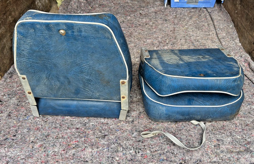 Vintage folding boat seats - boat,