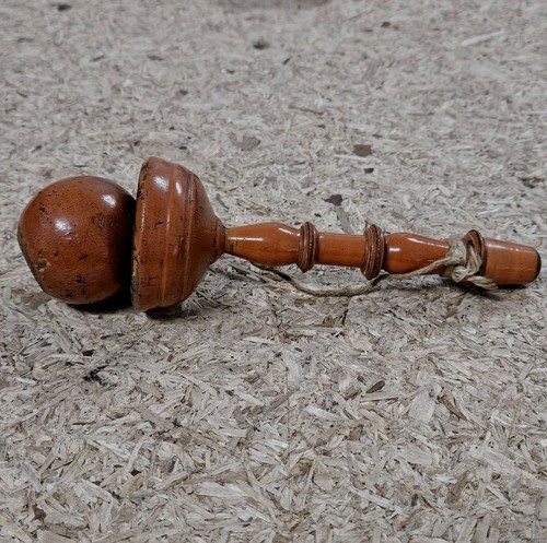 Victorian wooden cup and - and, ball