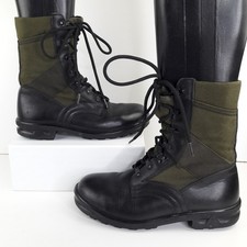 Baltes Boots Mens UK 8 Vintage German Army Jungle Black Green Combat EUR 42