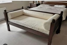 Lombok Keraton Carved Dark Teak Daybed Handcrafted Solid Teak Cost £1,865