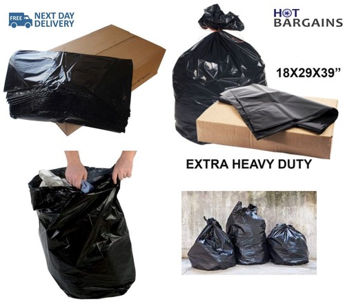 Heavy duty black refuse - refuse, sacks