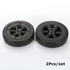 2Pcs 15cm BBQ Grill Wheels Plastic Wheels Easy to Install Hand Truck Tires