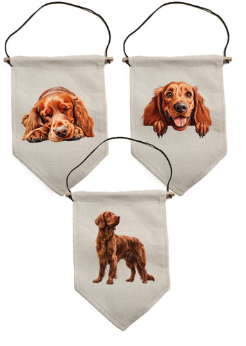Irish setter pennant flag - irish,