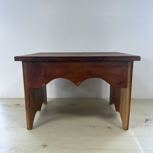 Vintage wooden step stool - wooden,