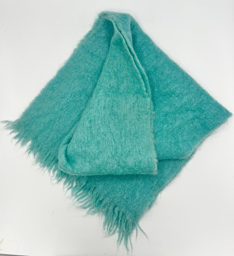 Vintage aqua mohair blend - mohair,