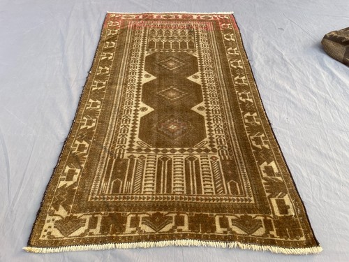 2x4 vintage afghan baluchi rug - 2x4,