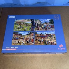 Gibsons Call The Vet 4 x 500 Jigsaw Puzzle Brand New & Sealed Trevor Mitchell