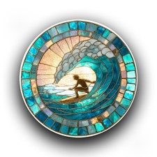Surfer Riding a Wave Sea Ocean