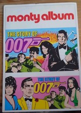 Monty Gum 1985 Story of 007 James Bond unused album + 100 card set