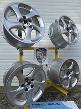 Porsche 911 996 Turbo Hollow spoke alloy wheels 4S GT3 GT2 Carrera 4S twist BBS