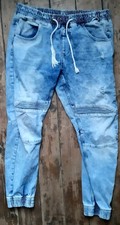 Mens Cropp Biker Joggef Jean's  And Boohoo Biker Denim Jacket 34 W Med