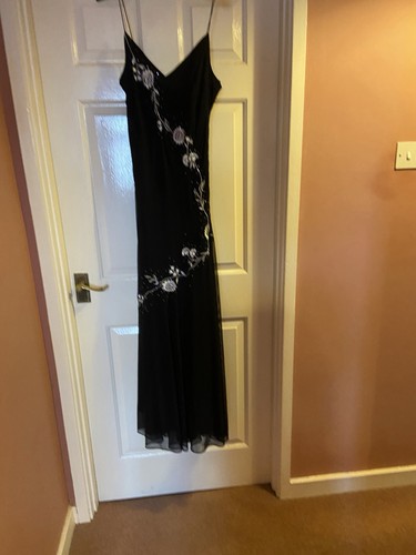 Black ladies evening dress - black,