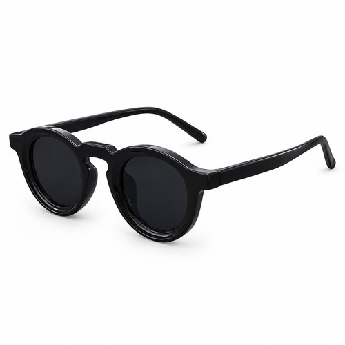 Black round sunglasses mens - black,