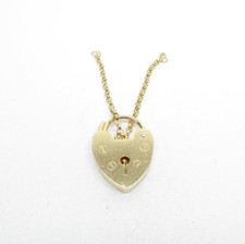 9ct Gold Padlock with Safety