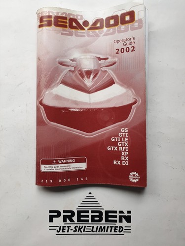 Sea doo operators - doo, gs