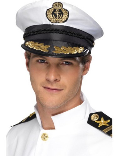 Adult captain hat satin - adult,