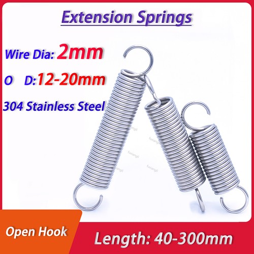 Wire dia 2mm extension - 2mm, springs