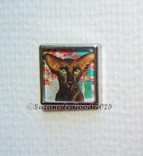 Oriental havana cat art - oriental,