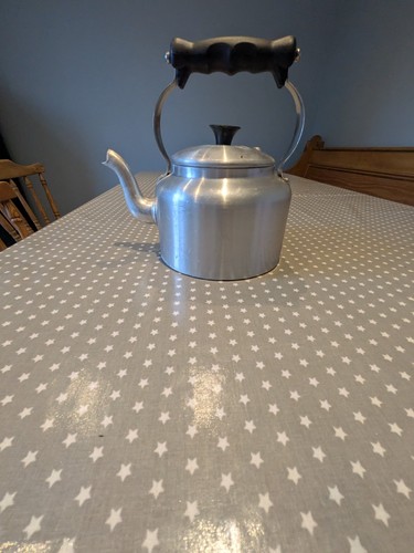 Vintage aluminium aga kettle - vintage,