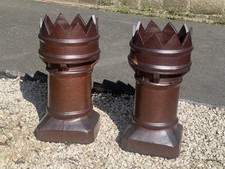 Pair of New Salt Glazed Crown