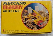 Vintage Meccano Super Highway Multikit, 1974, In Original Box, Manuals, Stickers