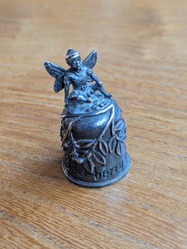 Vintage silver scenes sewing - vintage,