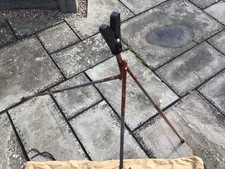 Vintage Efgeeco Extending Tripod Metal rod rest 3 legged very good and rare