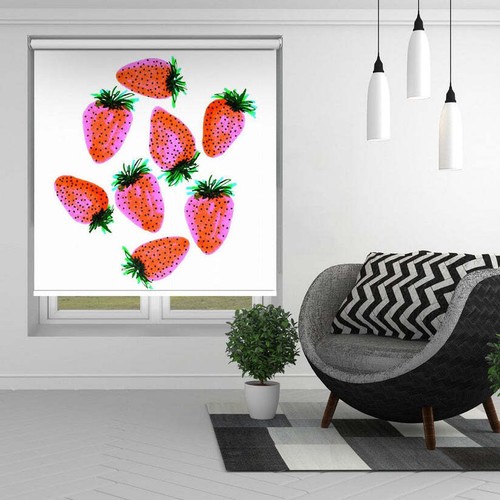 Strawberries kitchen window - strawberries,