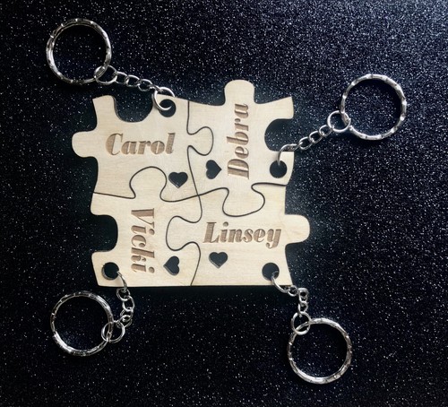 Personalised wooden keyring - , 4