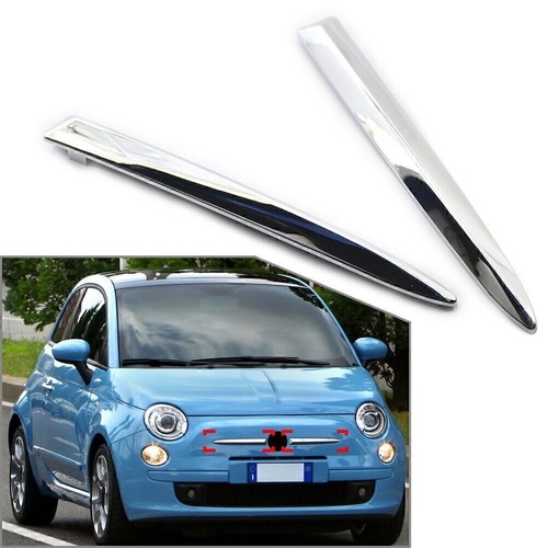 Chrome front bumper upper - 2x,