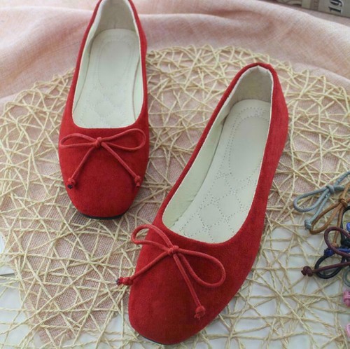 Women comfy slip ballet - slip‑on,